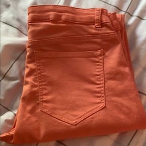 Coral stretch fit skinny Jeans